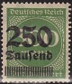 Germany 1923 Numbers 250th - 300M Green Scott 257